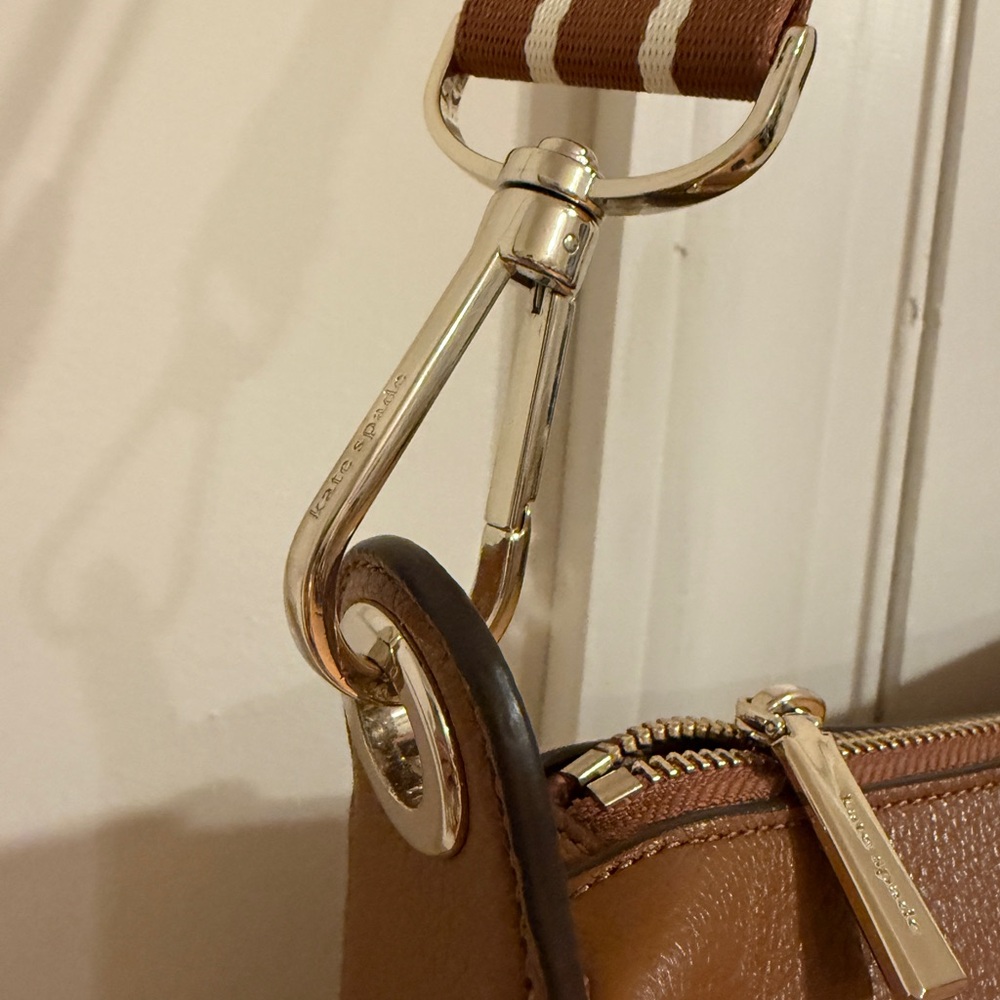 Kate Spade New York Rosie Large pebbled leather brown crossbody bag - Picture 7 of 13